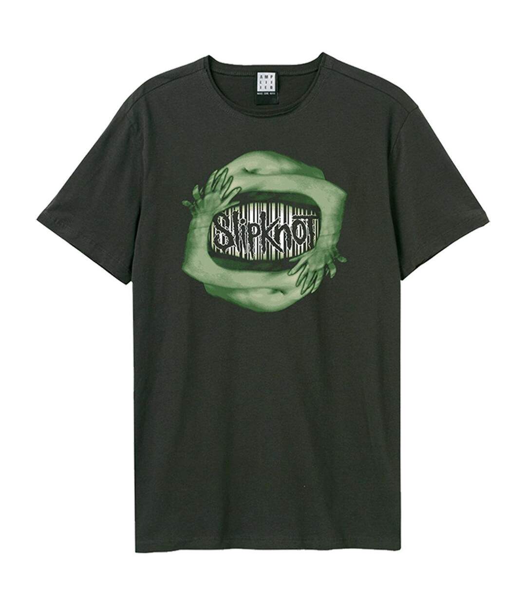 T-shirt Motif/style Slipknot Tv Arms Adulte Charbon Amplified-1