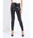 Legging enduit ceinture élastiquée-1
