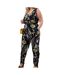 Combinaison Noir à fleurs Femme Brave Soul Leaf - 46