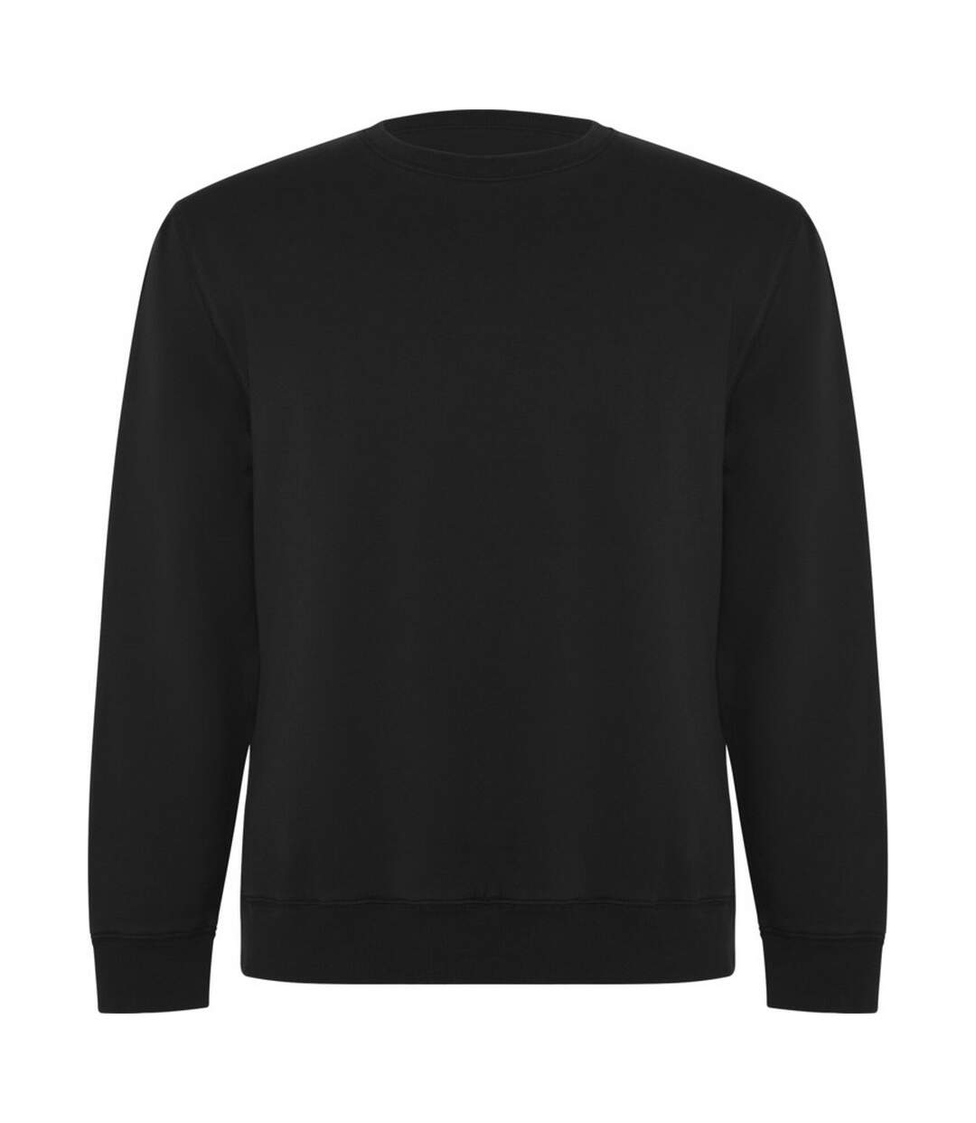 Unisex Adult Batian Crew Neck Sweatshirt Solid Black Roly-1