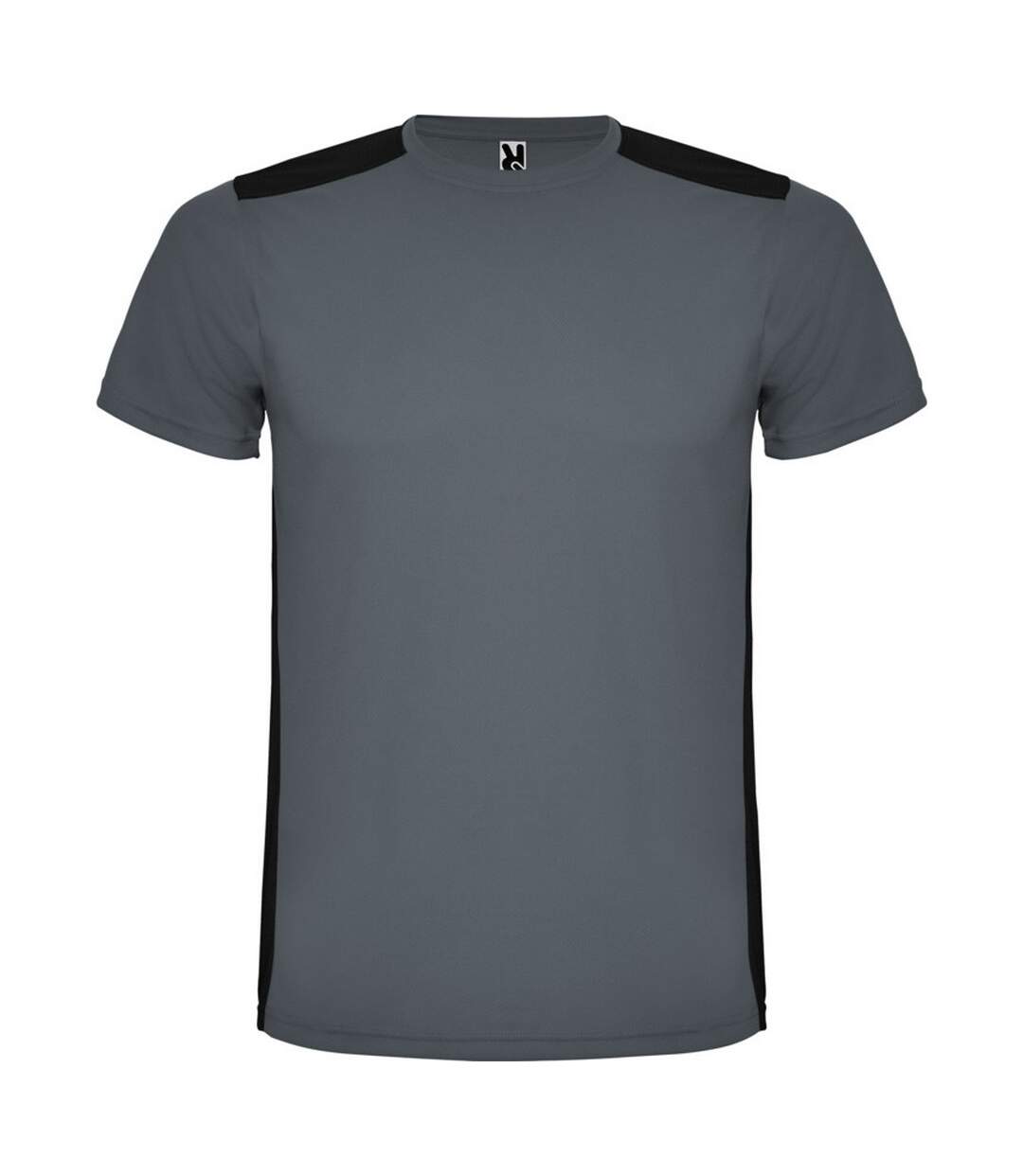 T-shirt Detroit Adulte Anthracite Noir Uni Roly-1