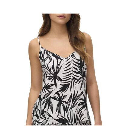 Débardeur blanc/noir femme vero moda eassy - l