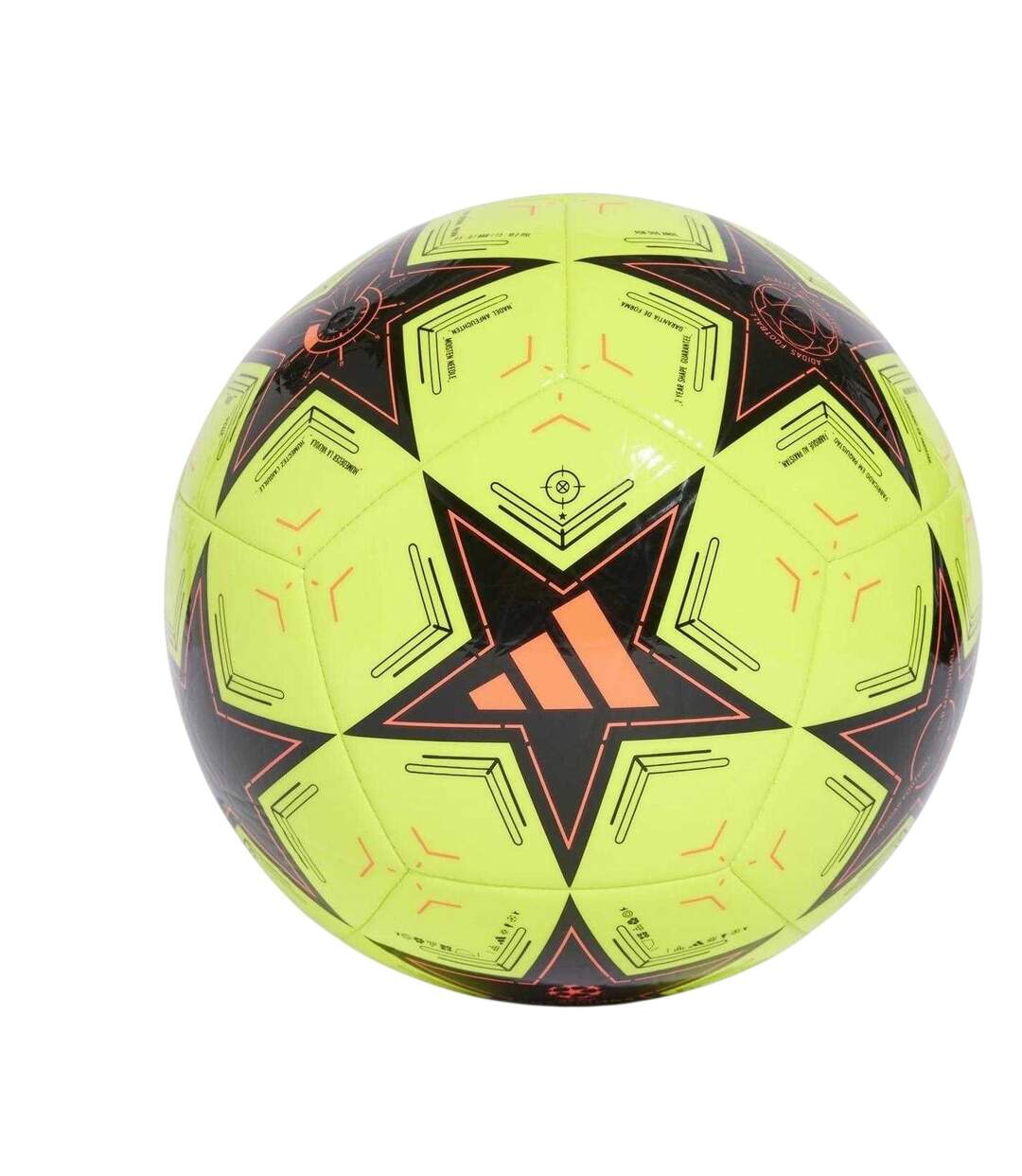 Ballon De Foot Motif/style Ligue Des Champions De L´uefa Glider Taille 5 Jaune Noir Adidas-2