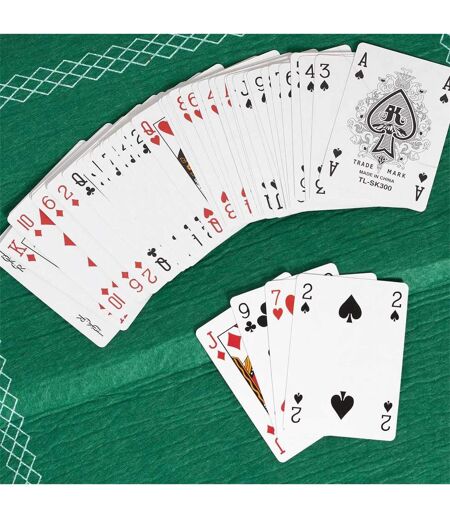 Jeu de 54 Cartes A Jouer 8cm Blanc