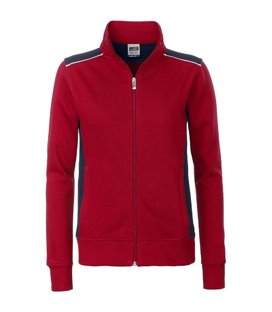 Sweat de travail zip intégral - Femme - JN869 - rouge