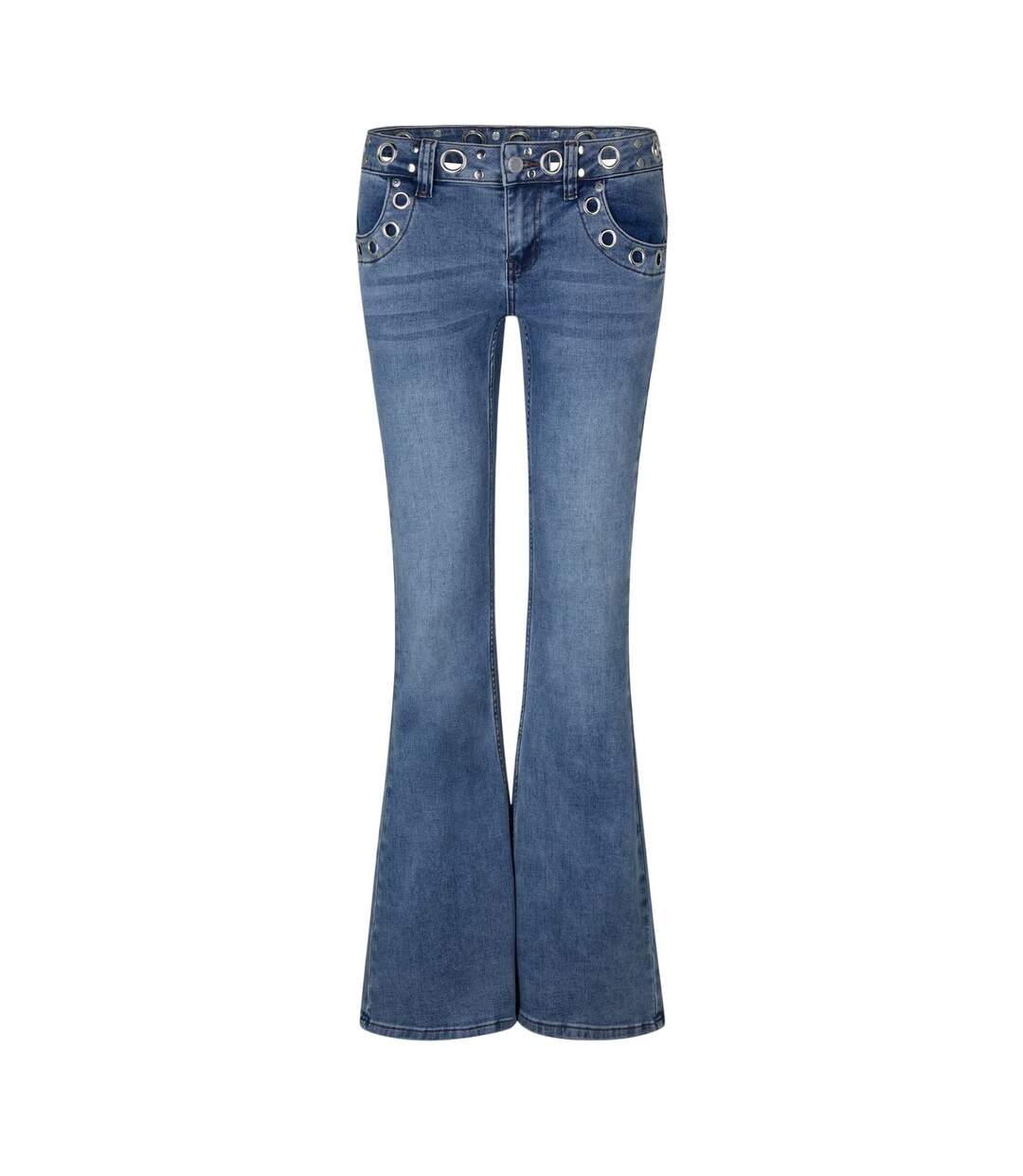 Womens/ladies Denim Bootcut Jeans Blue The Ragged Priest-2