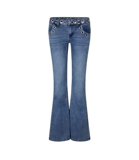 Womens/ladies Denim Bootcut Jeans Blue The Ragged Priest