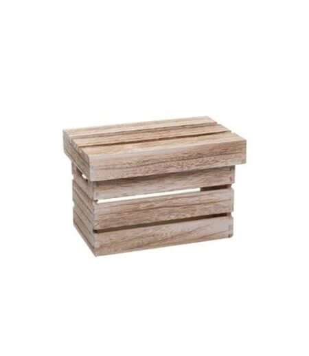 Lot de 3 Boîtes de Rangement Warm 38cm Naturel