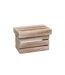 Lot de 3 Boîtes de Rangement Warm 38cm Naturel