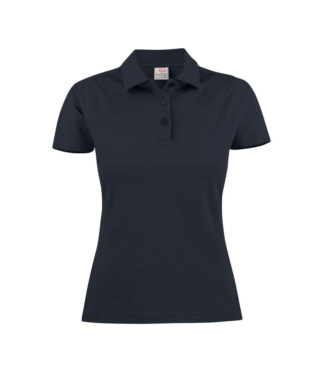 Womens/ladies Surf Polo Shirt Dark Navy Printer-4