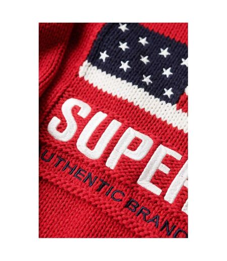 Sweat Motif/style Drapeau Des États-unis Femme Rouge Superdry