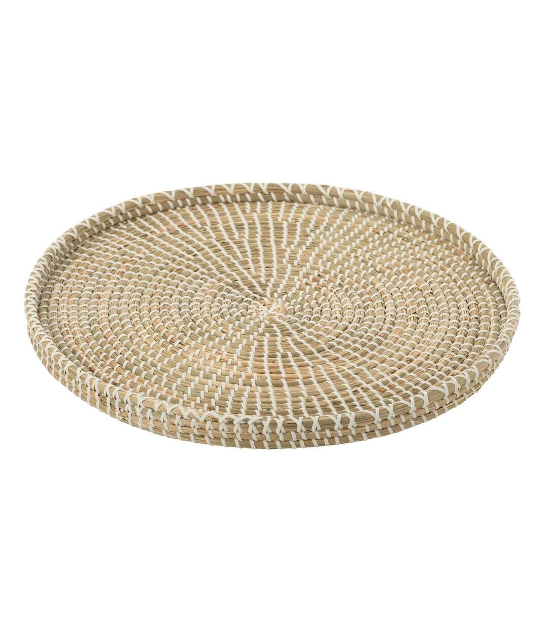 Plateau Déco en Jonc de Mer Reid 43cm Naturel-1