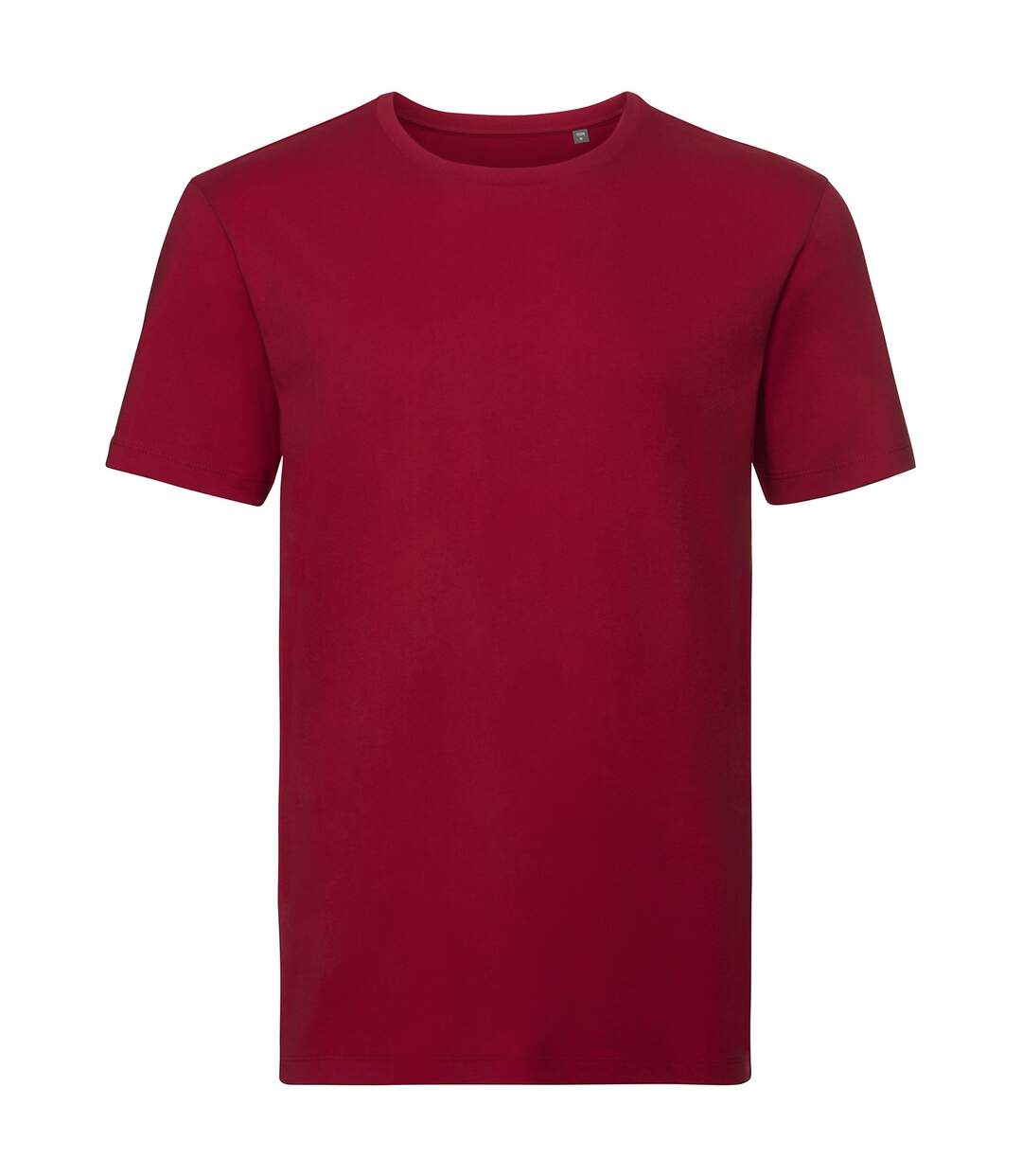 Mens natural t-shirt classic red Russell