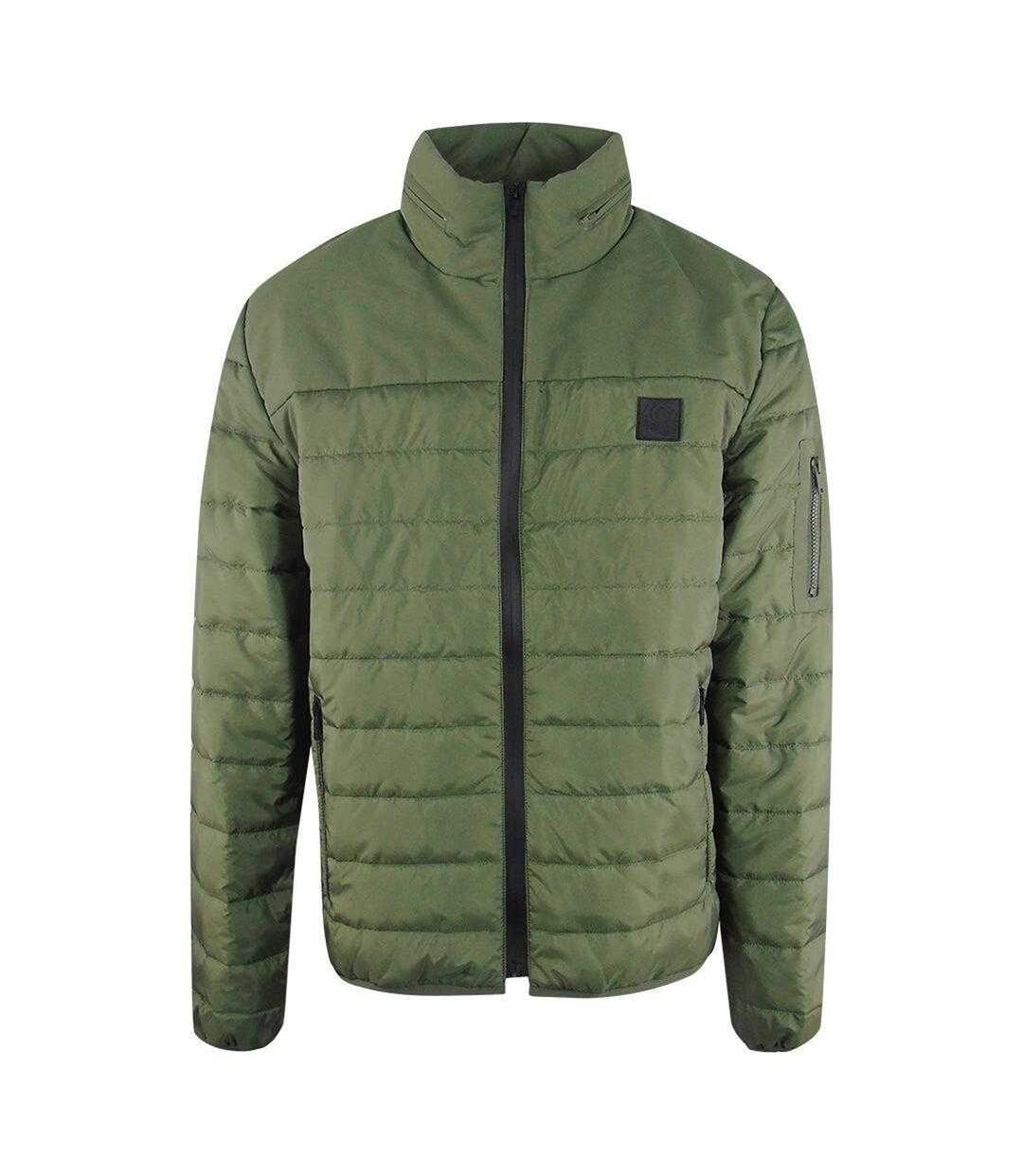 Doudoune Matelassée Motif/style Uni Homme Vert Ice Iceberg-1