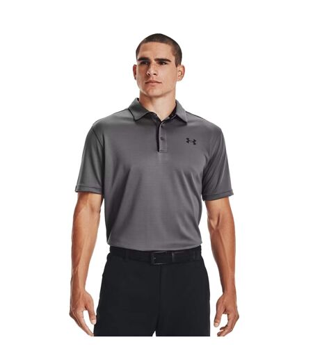 Mens tech polo shirt graphite/black Under Armour