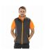 Veste Sans Manches Homme Noir Orange Result Genuine Recycled-1