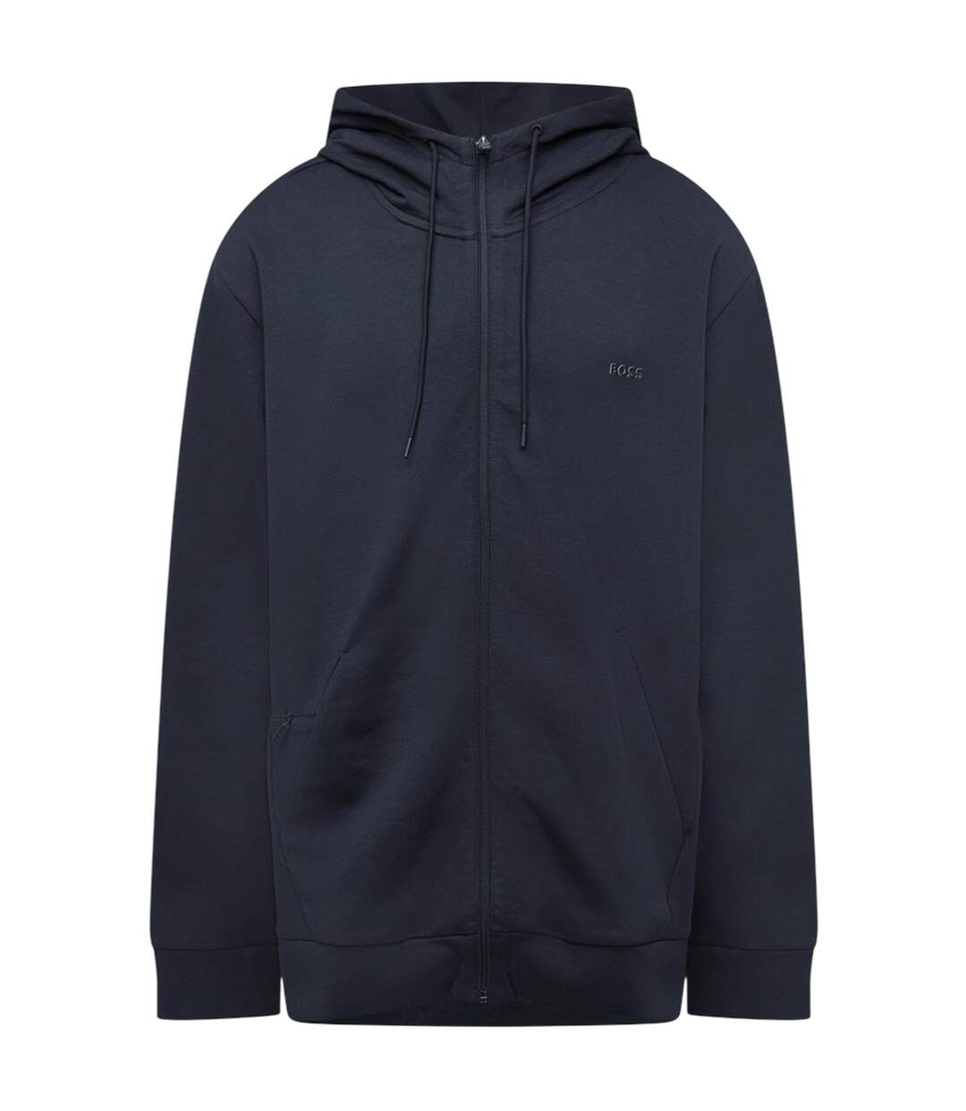 Mens Saggy Sweat Jacket Dark Blue Boss-2