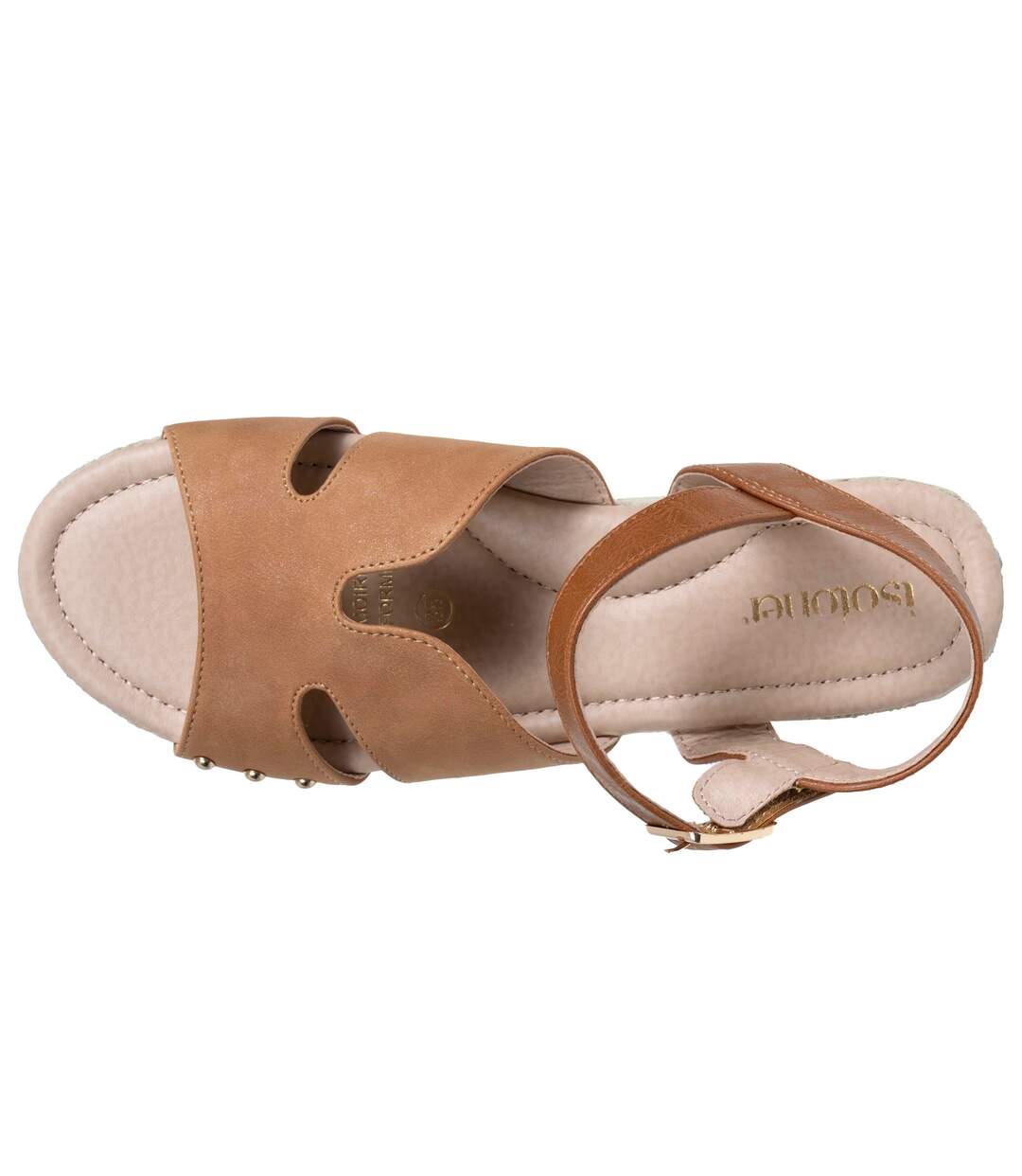 Isotoner Sandales femme semelle à mémoire de forme talon 3,5 cm-3