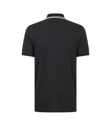 Mens Paddy Pro Cotton Pique Polo Shirt Dark Blue Boss