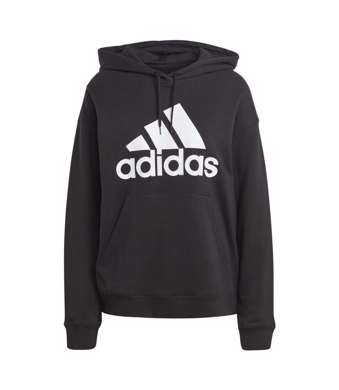 Sweat À Capuche Avec Cordons Badge Of Sport Femme Noir Blanc Adidas-1
