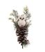 Branche Tige Déco de Noël Hibou 75cm Marron-1
