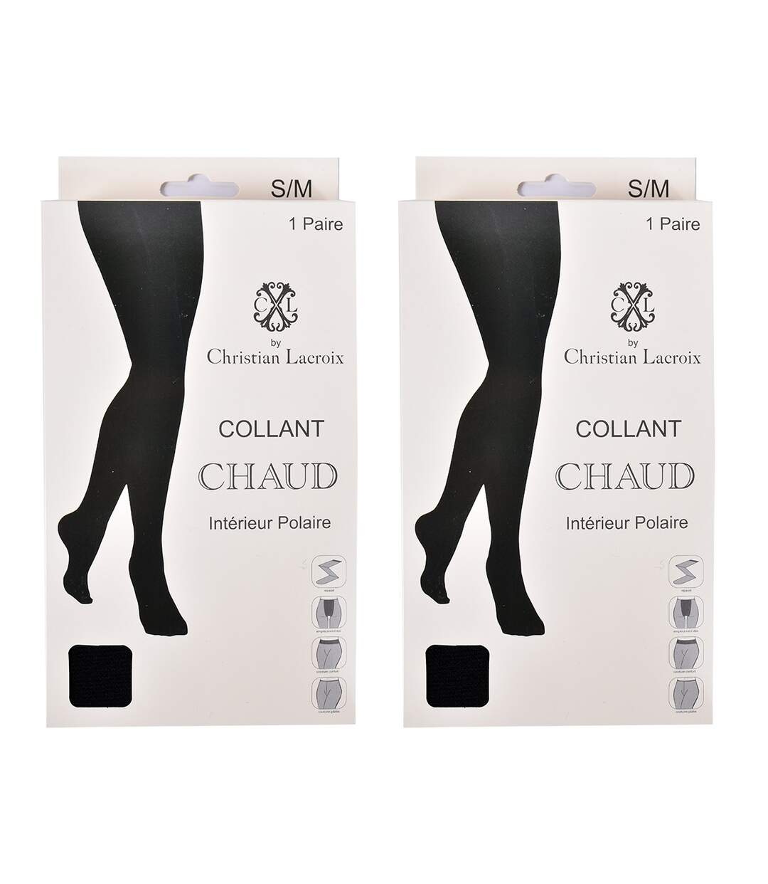 Collant Femme Confort et Qualité CHRISTIAN LACROIX Pack de 2 Collants THERMO CXL