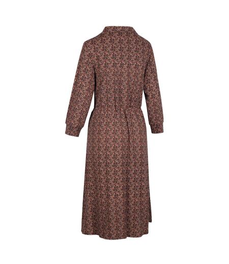 Robe Motif Petites Fleurs Velina Femme Marron Trespass