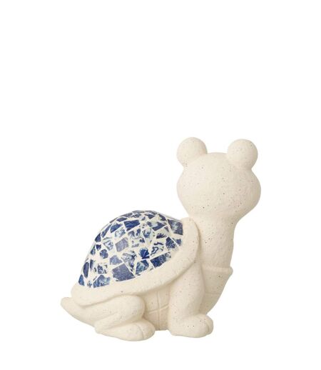 Statuette Tortue d'Extérieur Mosaïque 34cm Beige
