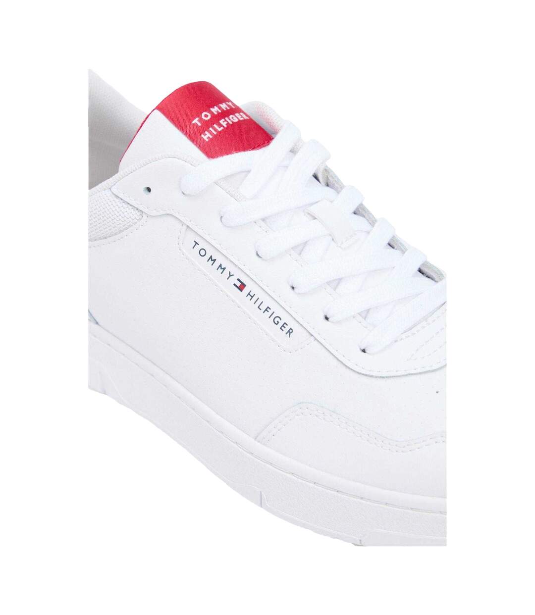 Mens Basket Core Lt Leather Trainers White Tommy Hilfiger-4