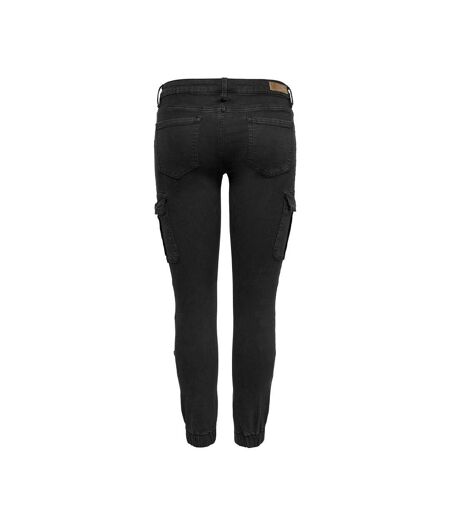 Pantalon cargo noir femme only missouri - w36-l32