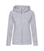 Sweat À Capuche Premium Sweat Femme Gris Chiné Fruit Of The Loom-1