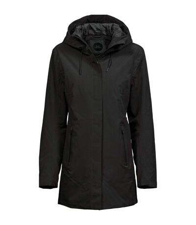 Womens/ladies All Weather Parka Black Tee Jays