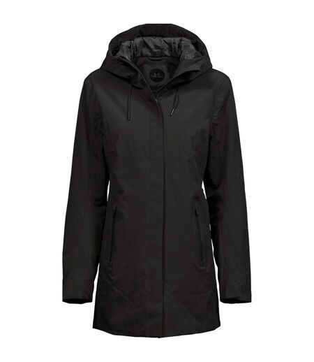 Womens/ladies All Weather Parka Black Tee Jays