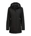 Womens/ladies All Weather Parka Black Tee Jays-1