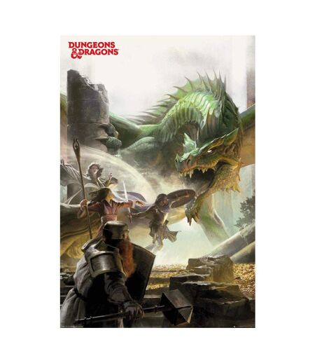 Dungeons & Dragons Adventure Poster (Green/Gray) (One Size) - UTTA7663