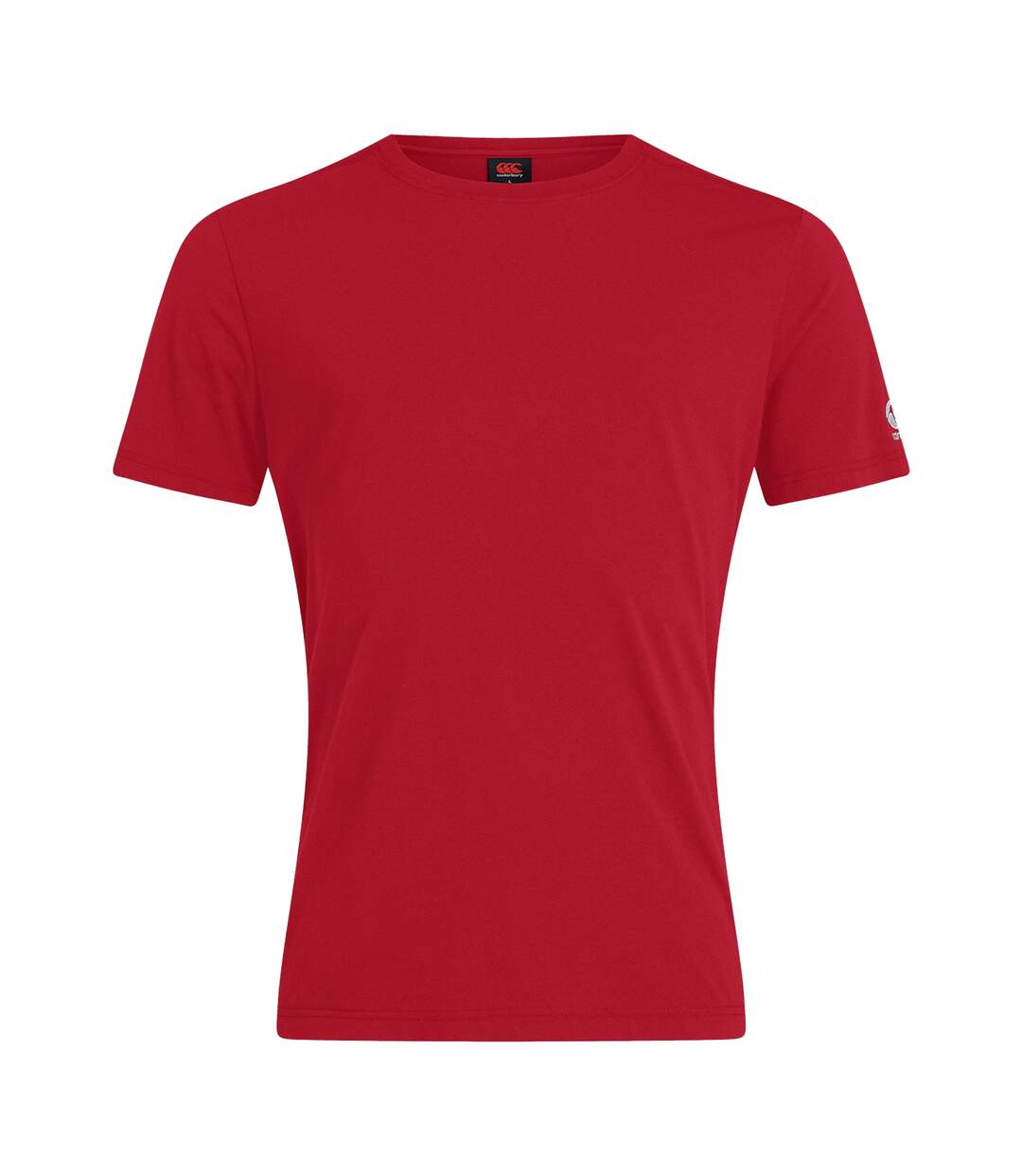 Mens Club Plain T-shirt Flag Red Canterbury-2