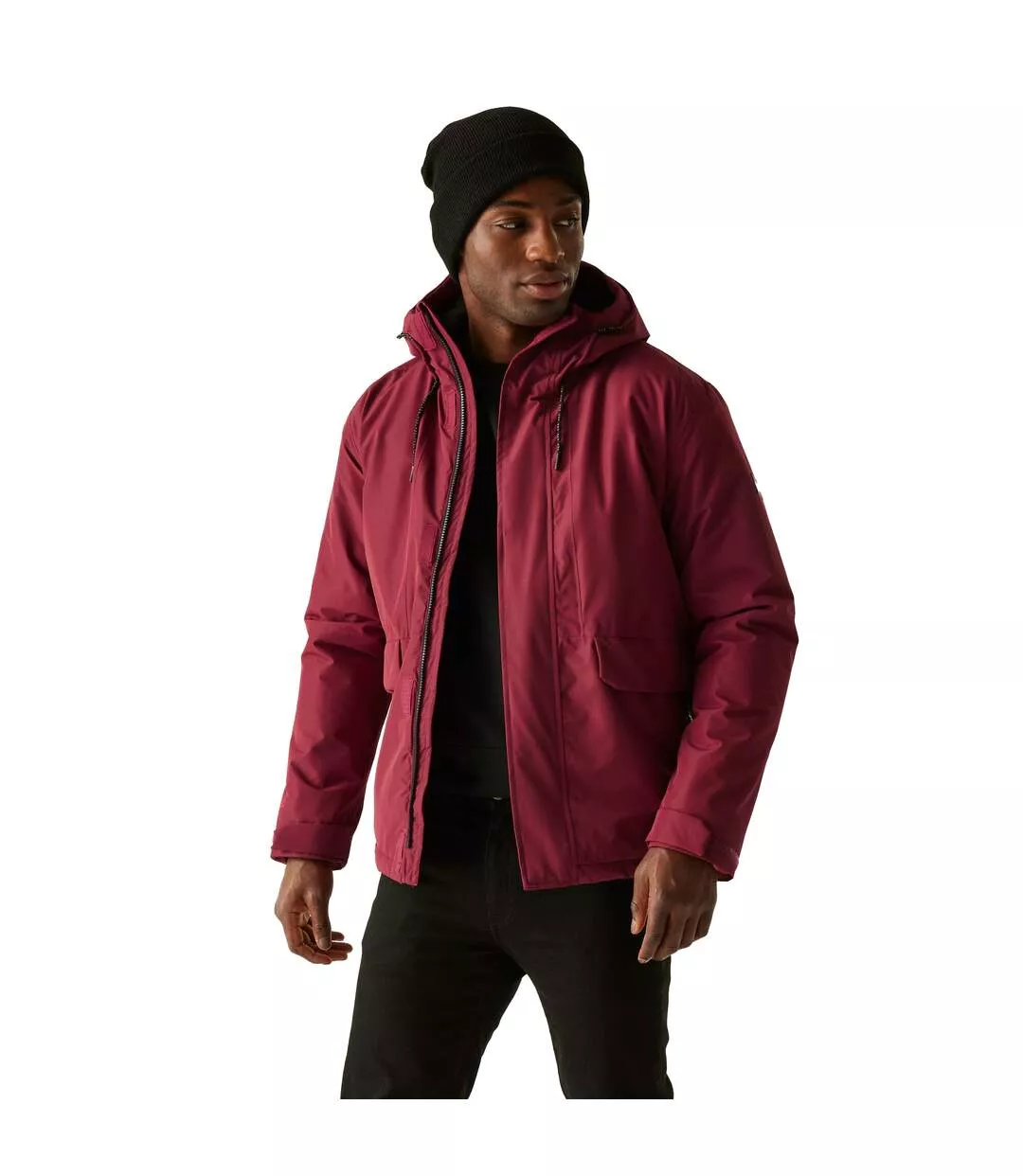 Veste Imperméable Sterlings Homme Pourpre Foncé Noir Regatta-1