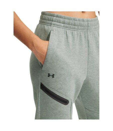 Womens/ladies Performance Fleece Athletic Joggers Green Under Armour