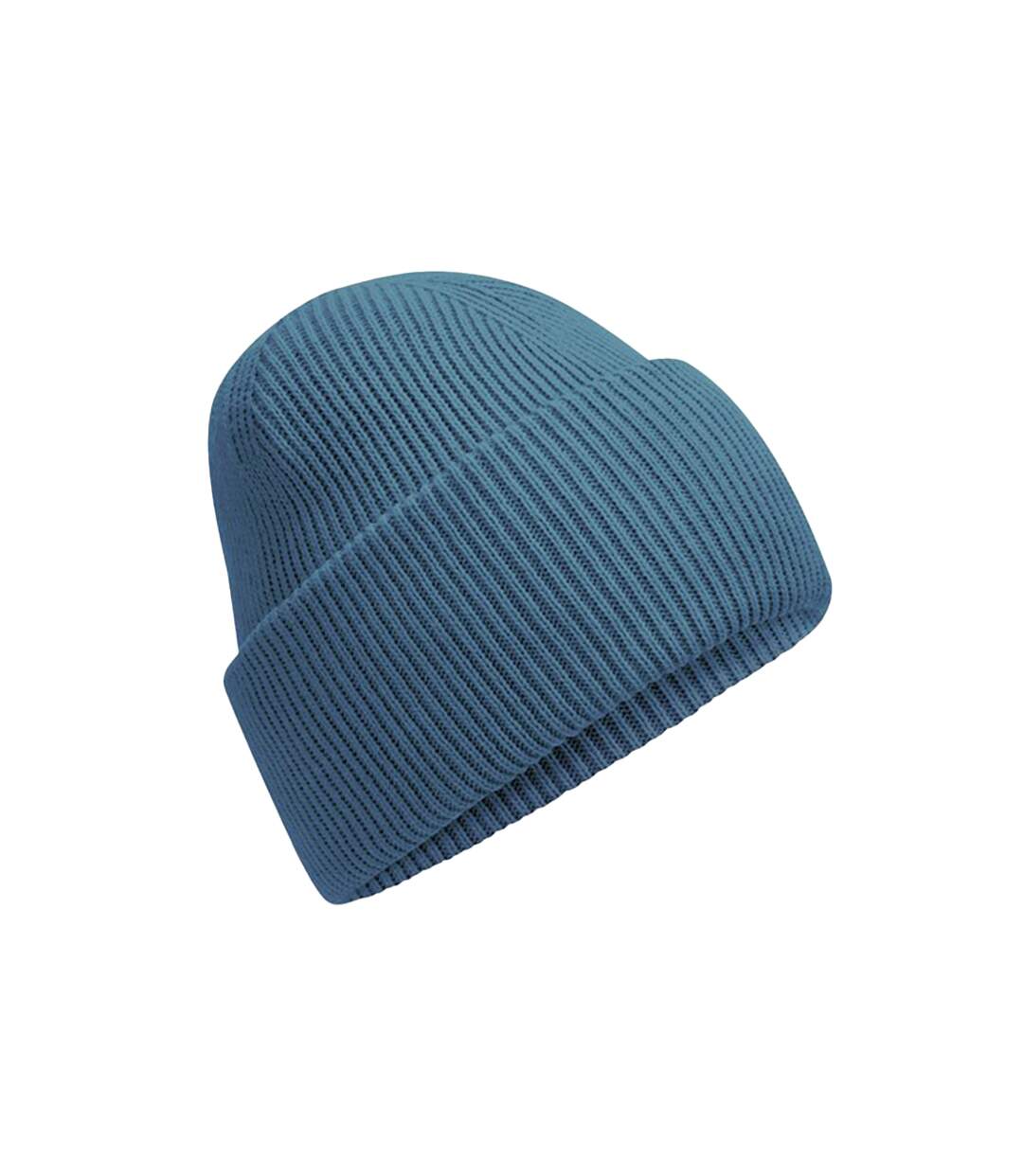 Unisex adult classic deep cuffed beanie airforce blue Beechfield-1