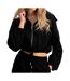 Sweat Zippé Noir Femme Only Lett - L