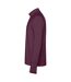 Mens estambul quarter zip long-sleeved sweatshirt plum red Roly-3