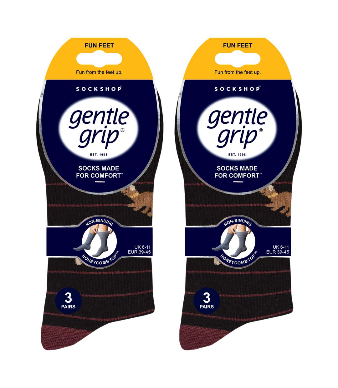6 Pairs Mens  NON ELASTIC Cotton Rich Novelty Patterned Socks-2