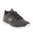 Womens/ladies graceful twisted fortune trainers black/white Skechers-1