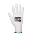 Unisex adult a121 pu fingertip grip gloves xxs white Portwest