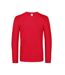 T-shirt Manches Longues #e190 Homme Rouge B&C-2