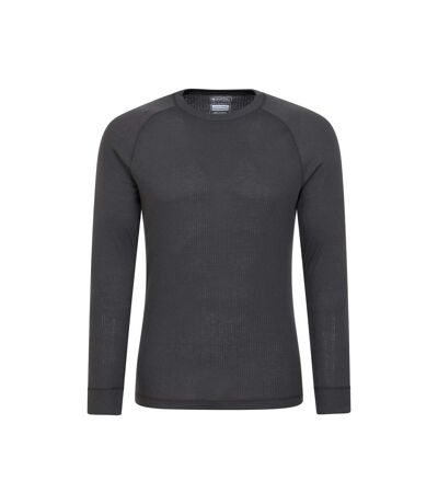 Mountain Warehouse Mens Talus Round Neck Long-Sleeved Thermal Top (Charcoal) - UTMW1301