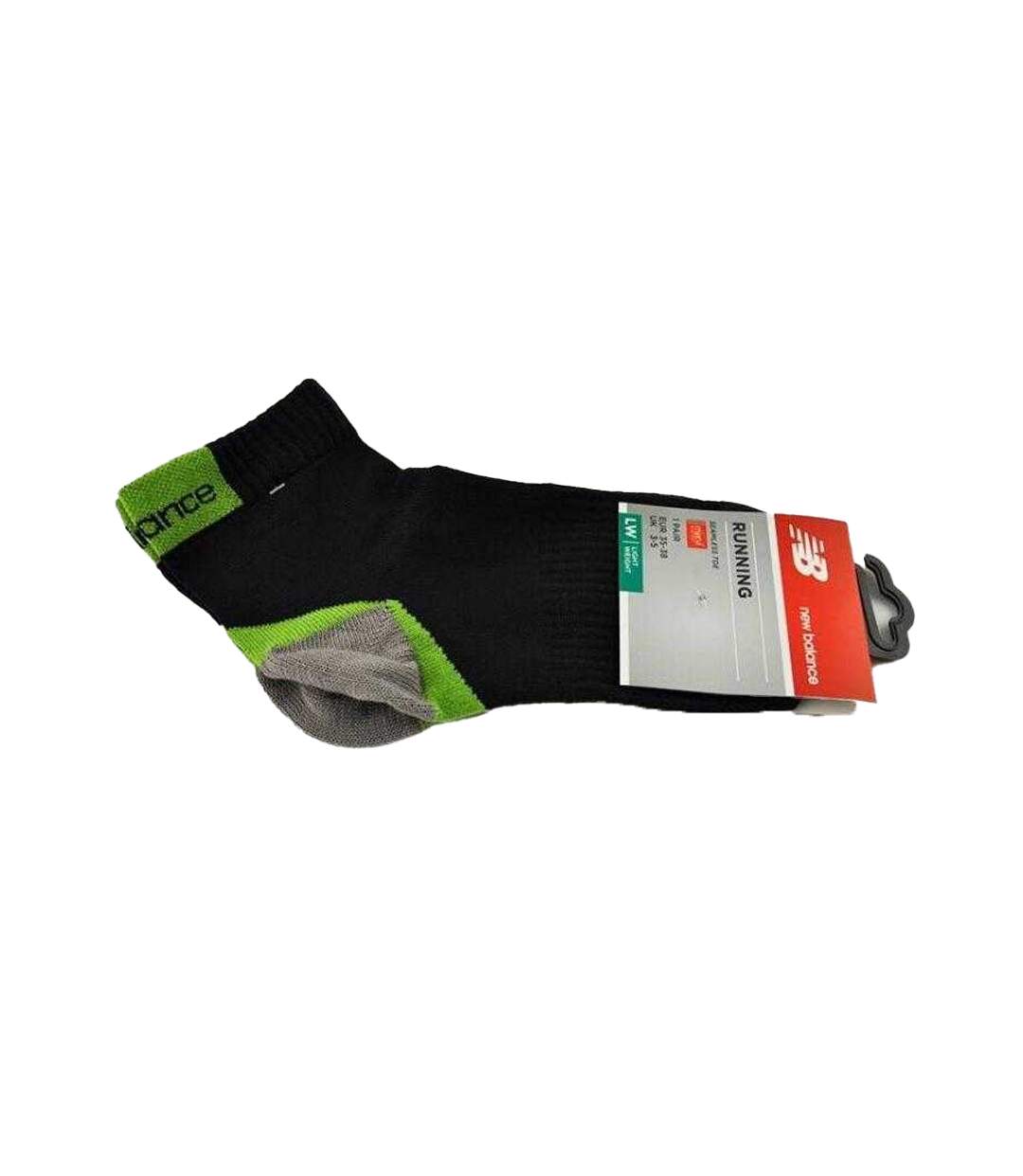 Chaussettes Course À Pied Adulte Noir Vert New Balance-2