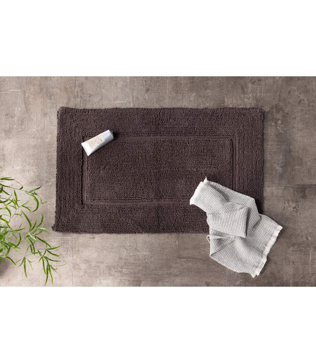 Tapis de Salle de Bain William 50x80cm Gris-4