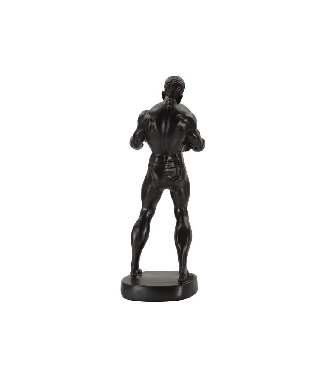 Statuette Homme Athlétique Atlas 43cm Noir-3
