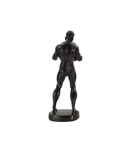 Statuette Homme Athlétique Atlas 43cm Noir